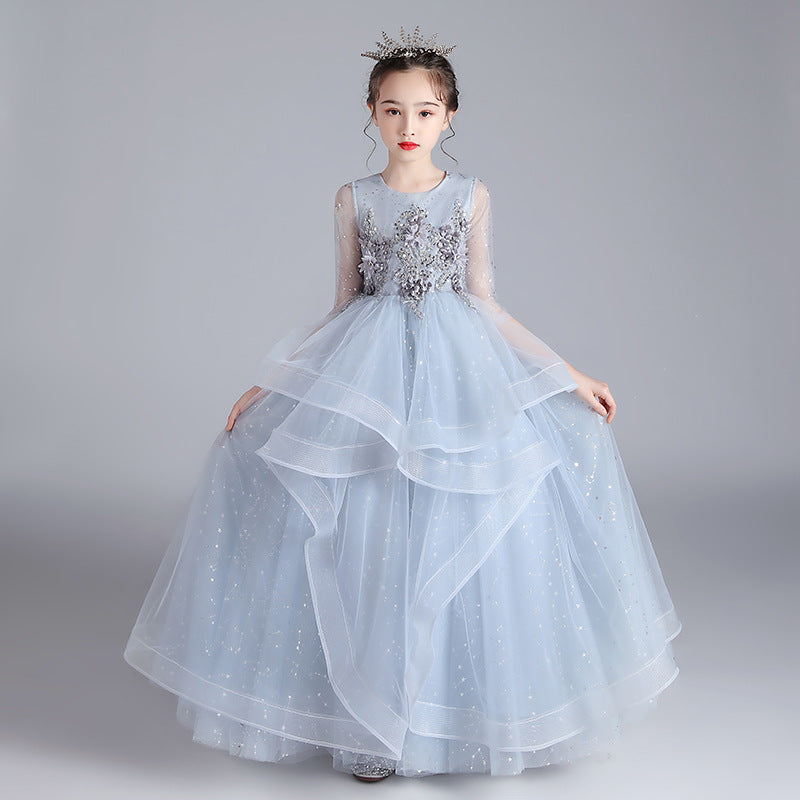 Children Dress Princess Dress Girl Girl Host Evening Dress-Dress-ridibi