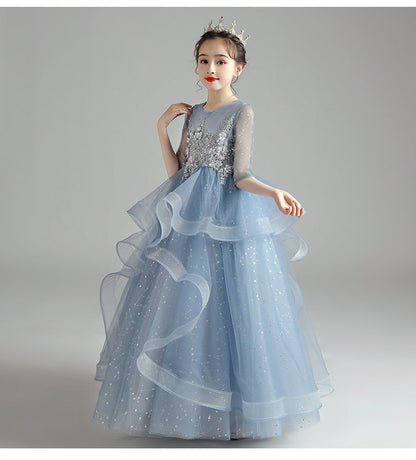 Children Dress Princess Dress Girl Girl Host Evening Dress-Dress-ridibi