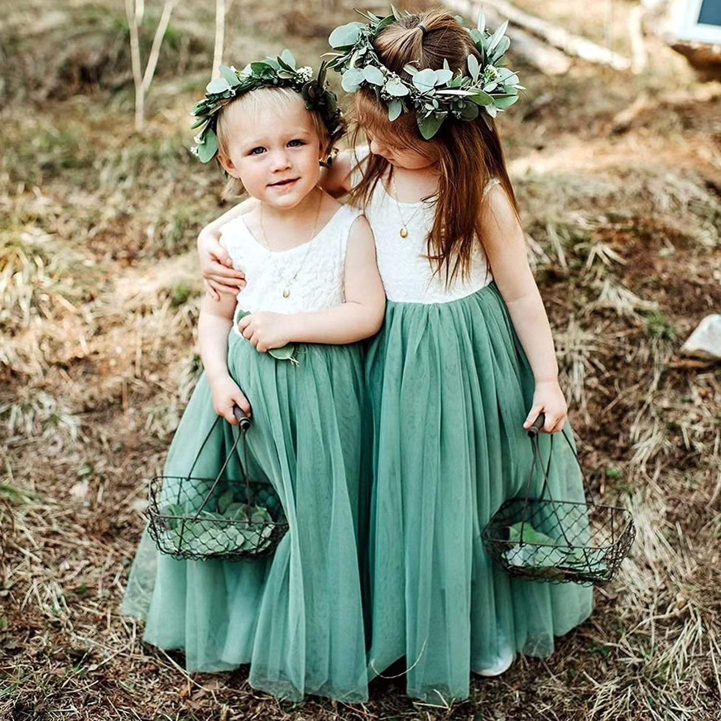Flower Girl Dress Baby Kids Summer Princess Party Lace Wedding Birthday Dresses Children Clothing-Party Dress-ridibi