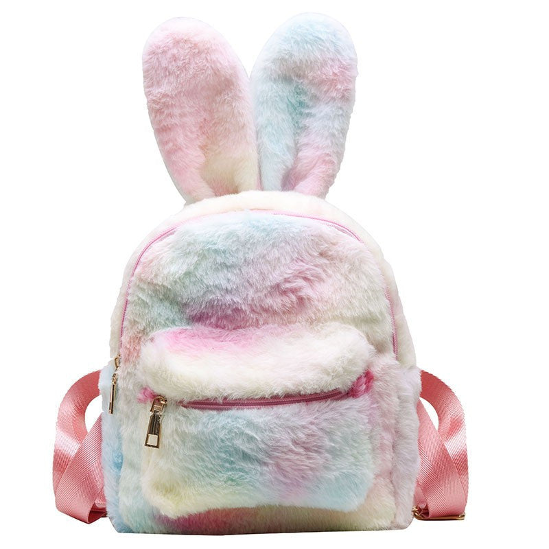 Plush Bunny Ears Backpack Girls Backpack-Girls Backpack-ridibi