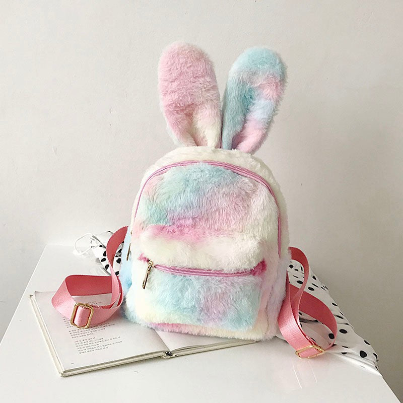 Plush Bunny Ears Backpack Girls Backpack-Girls Backpack-ridibi