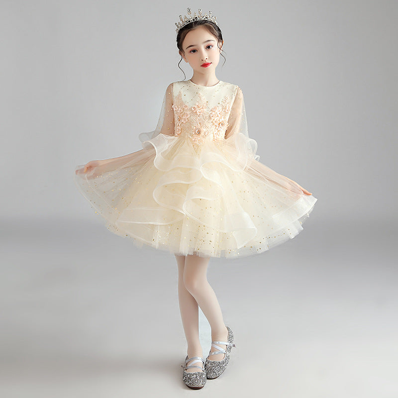 Children Dress Princess Dress Girl Girl Host Evening Dress-Dress-ridibi