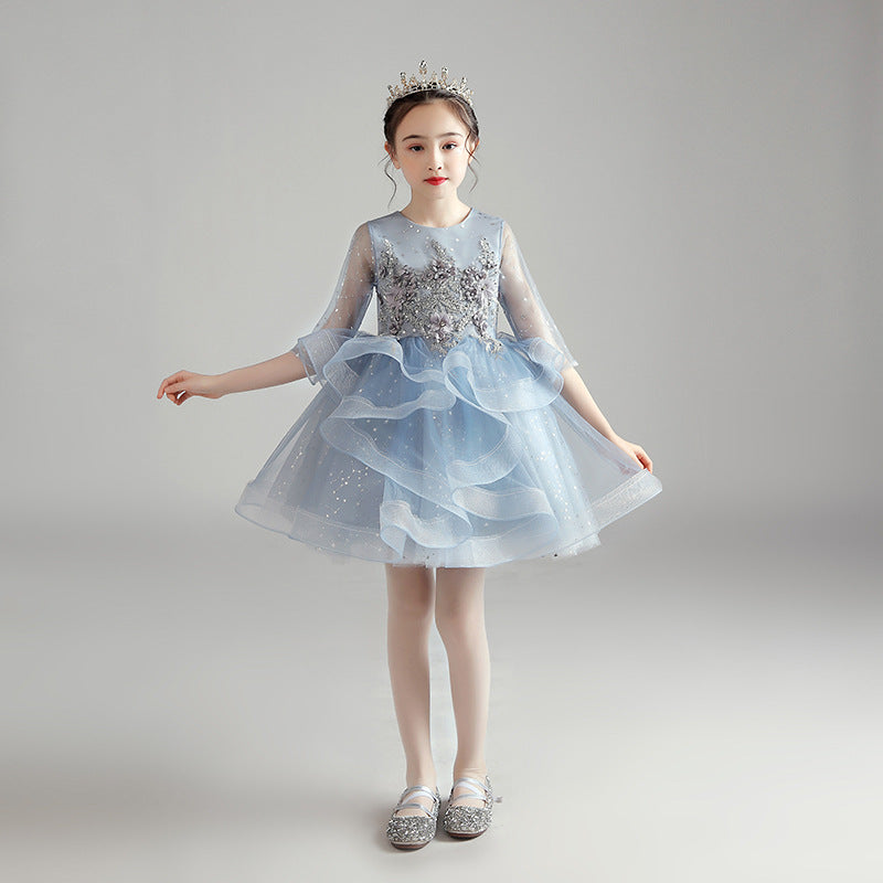 Children Dress Princess Dress Girl Girl Host Evening Dress-Dress-ridibi