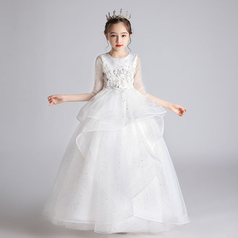 Children Dress Princess Dress Girl Girl Host Evening Dress-Dress-ridibi