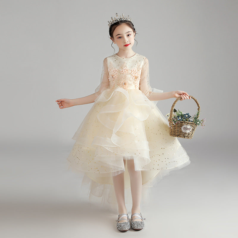 Children Dress Princess Dress Girl Girl Host Evening Dress-Dress-ridibi