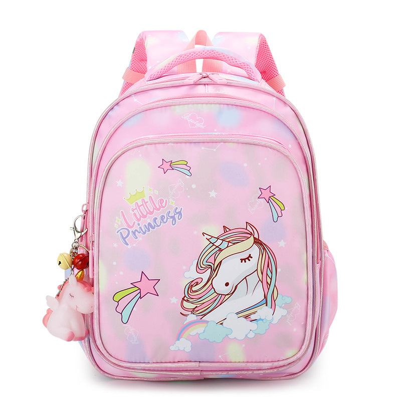 Kids backpack -Rainbow Gradient Cartoon-Backpack-ridibi