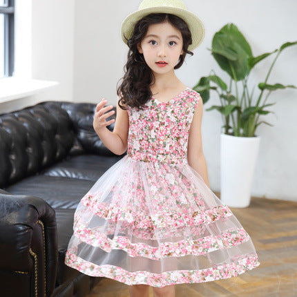Summer Baby Girl Dance Floral Dress-Dress-ridibi