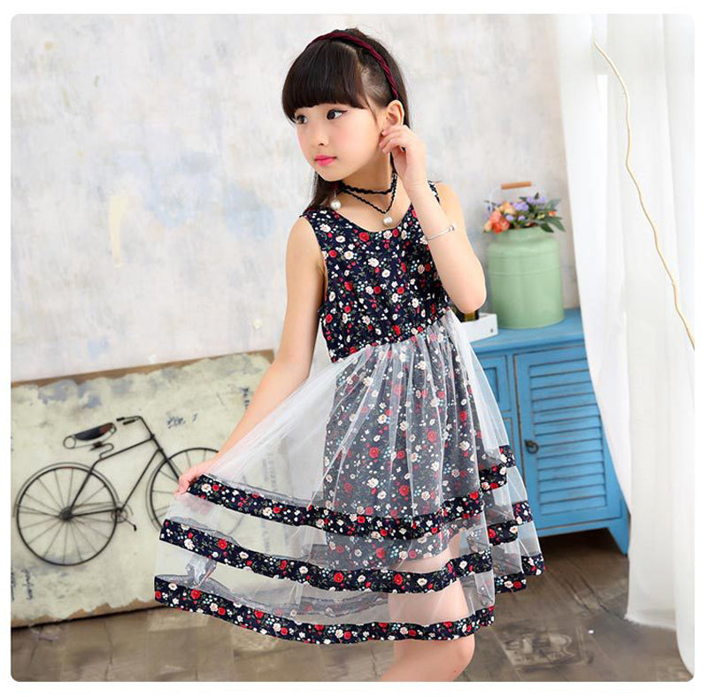 Summer Baby Girl Dance Floral Dress-Dress-ridibi