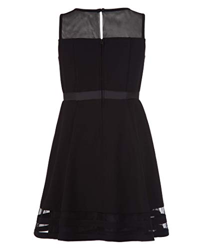 Calvin Klein Girls' Sleeveless Party Dress, Fit and Flare Silhouette, Round Neckline & Back Zip Closure-Back to results-ridibi