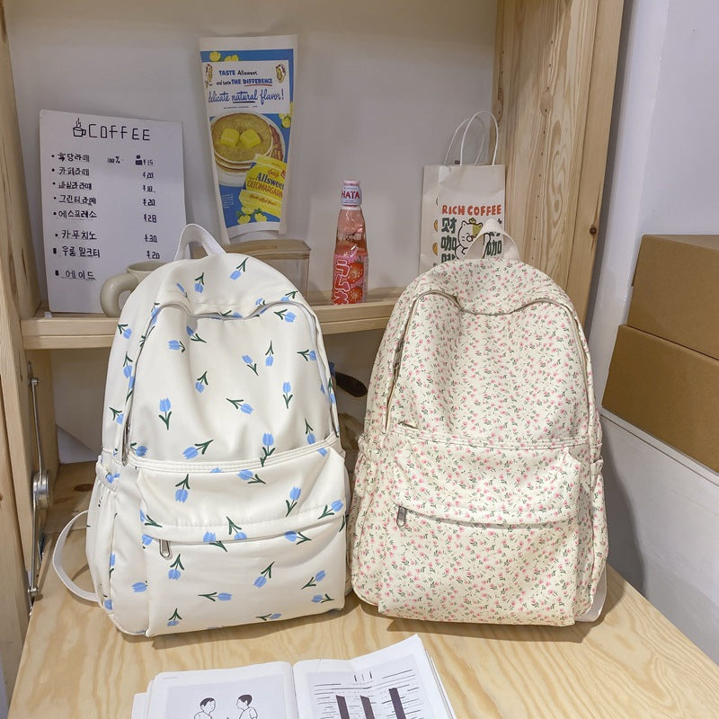 Floral Backpack for Girls-Girls Backpack-ridibi