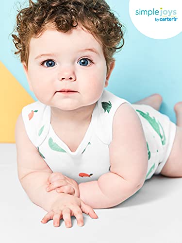 Carter's Unisex Babies' Sleeveless Bodysuit, Pack of 6-sleeveless bodysuits-ridibi
