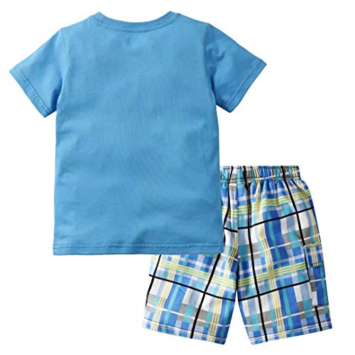 Toddler Boy Clothes Boys Summer Outfits Cotton Short Sleeve T-Shirt & Shorts Set 2-7Yrs-Back to results-ridibi