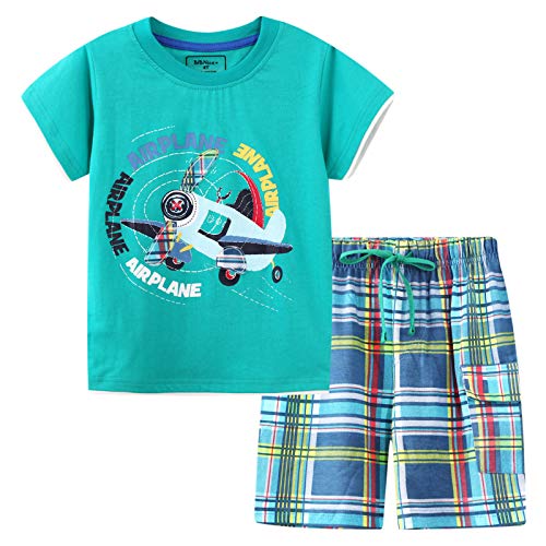 Toddler Boy Clothes Kids Summer Outfits Shirt Short Sets 2-7T-Short Sets-ridibi