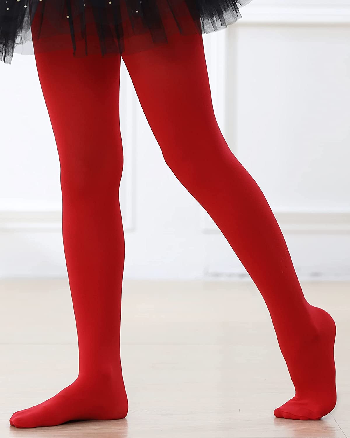 Girls Ballet Dance Students School Footed Tight (Toddler/Little Kid/Big Kid)-Tights-ridibi
