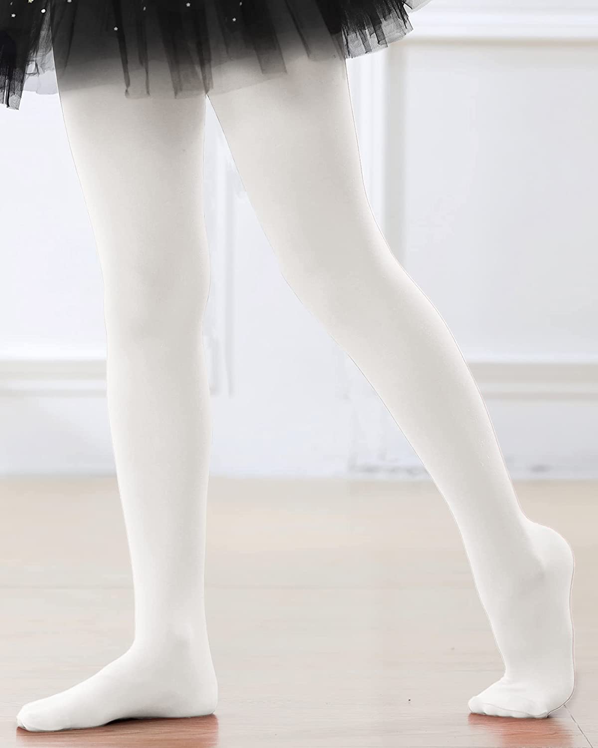 Girls Ballet Dance Students School Footed Tight (Toddler/Little Kid/Big Kid)-Tights-ridibi