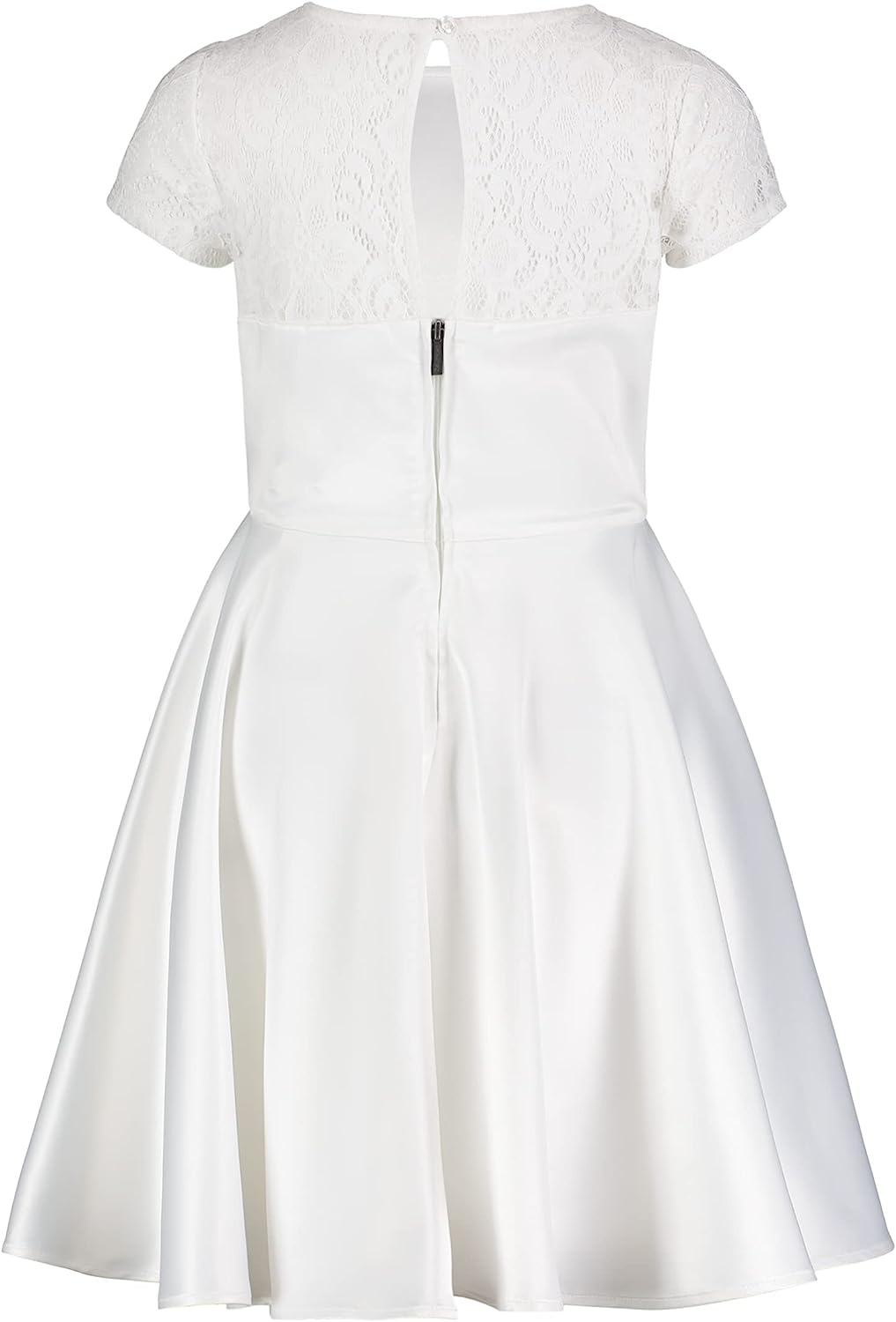 Calvin Klein Girls' Sleeveless Party Dress, Fit and Flare Silhouette, Round Neckline & Back Zip Closure-Back to results-ridibi