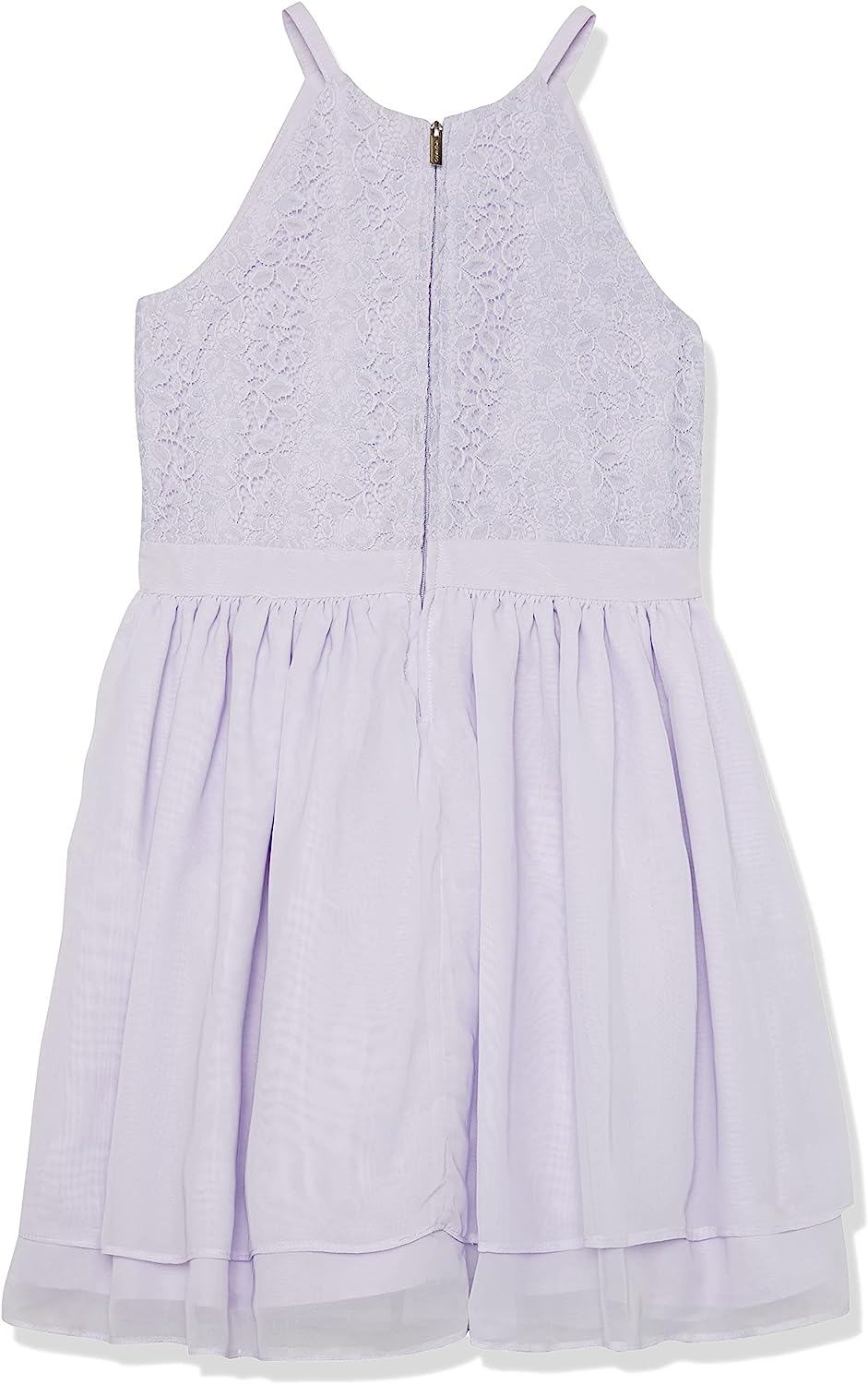Calvin Klein Girls' Sleeveless Party Dress, Fit and Flare Silhouette, Round Neckline & Back Zip Closure-Back to results-ridibi