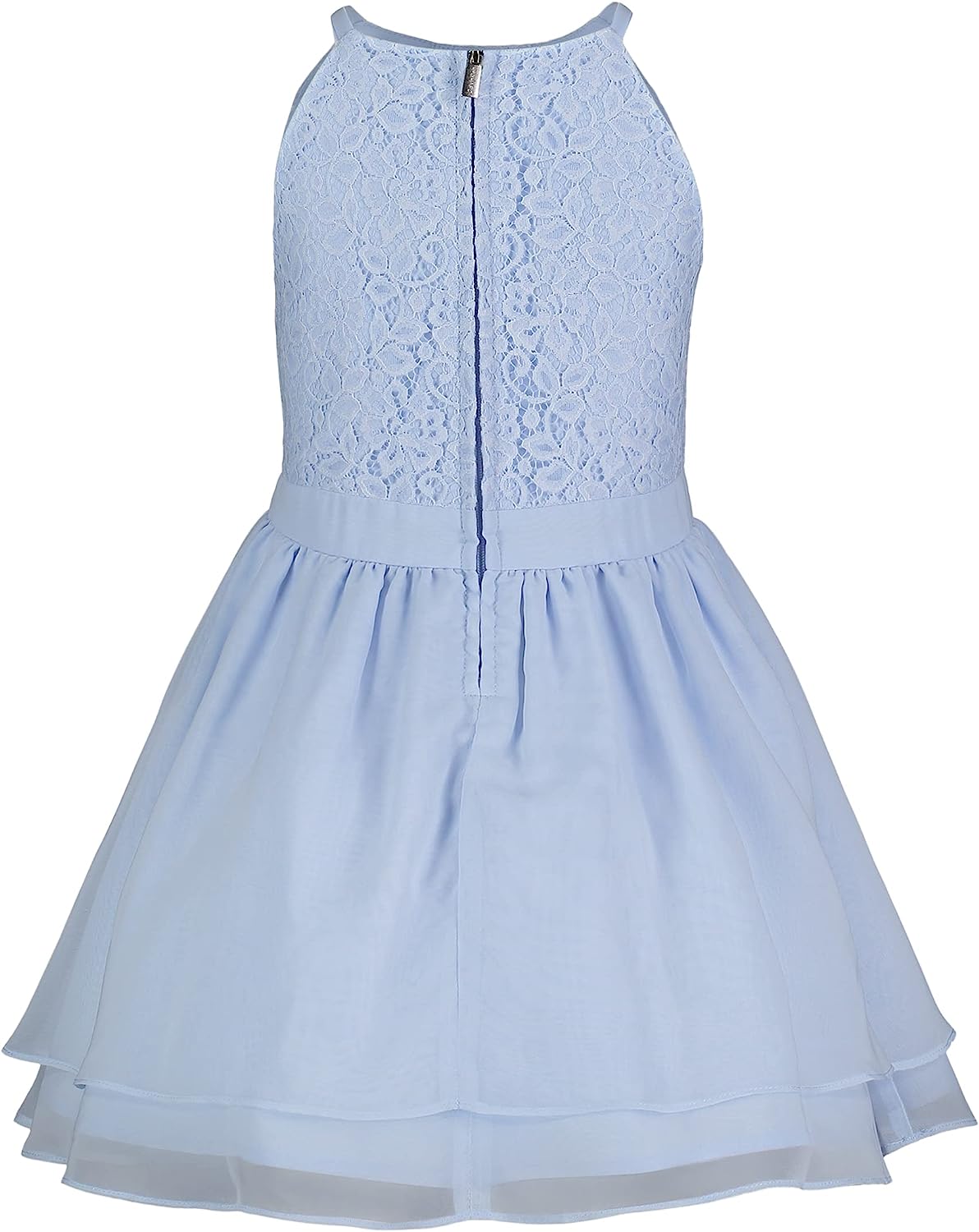 Calvin Klein Girls' Sleeveless Party Dress, Fit and Flare Silhouette, Round Neckline & Back Zip Closure-Back to results-ridibi