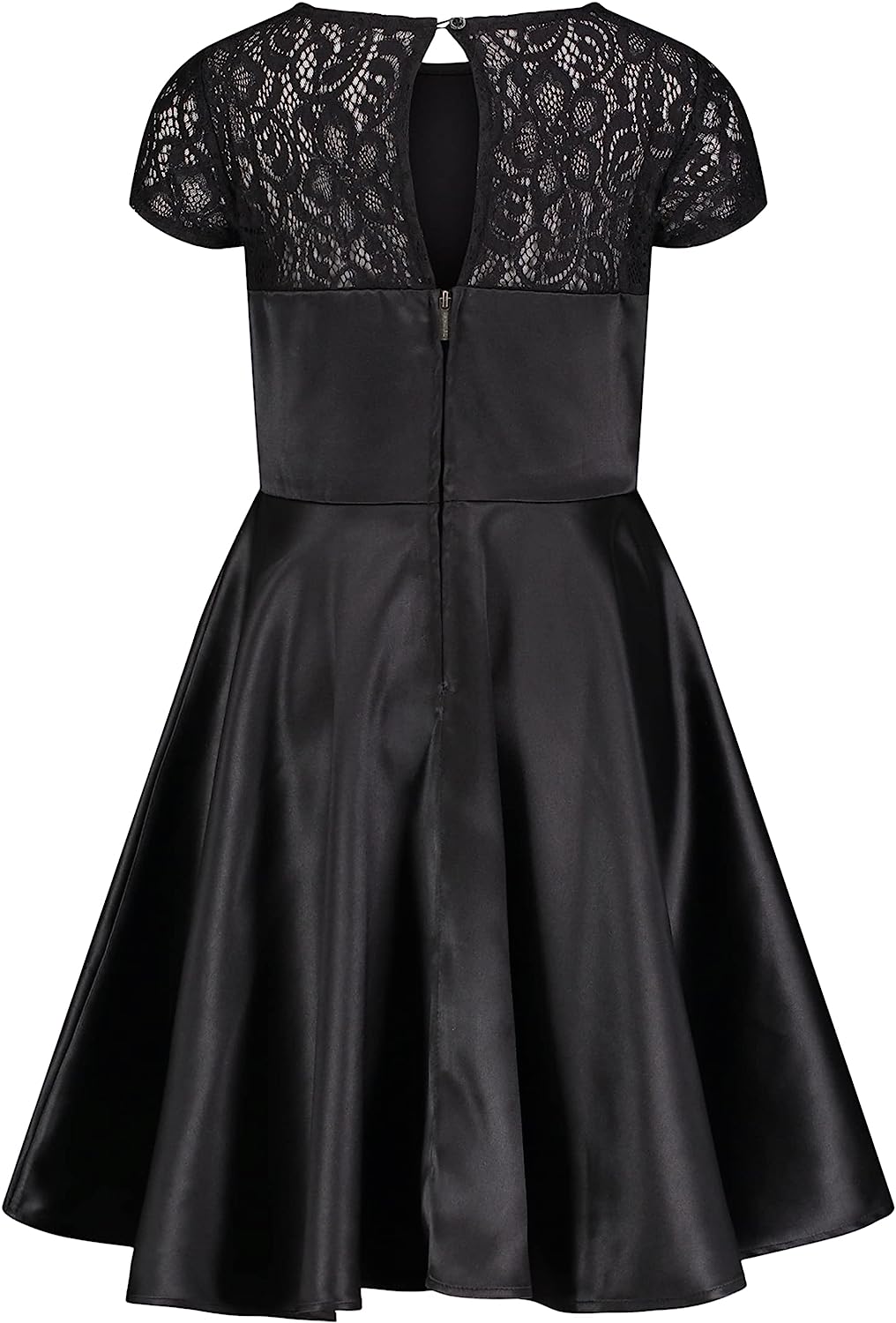 Calvin Klein Girls' Sleeveless Party Dress, Fit and Flare Silhouette, Round Neckline & Back Zip Closure-Back to results-ridibi
