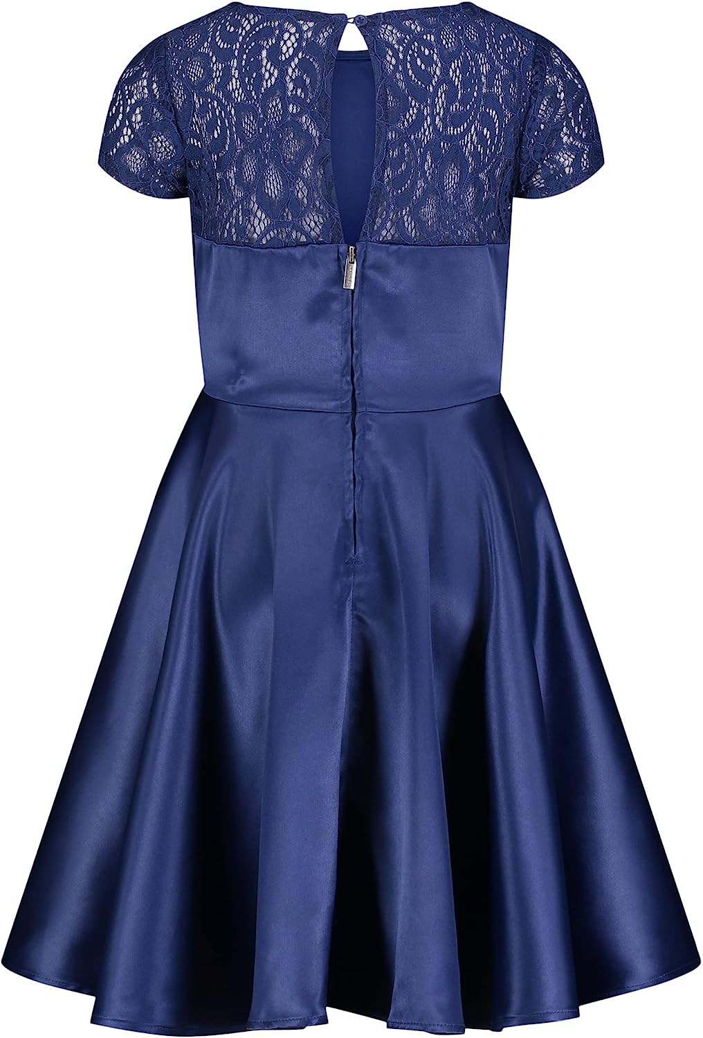 Calvin Klein Girls' Sleeveless Party Dress, Fit and Flare Silhouette, Round Neckline & Back Zip Closure-Back to results-ridibi