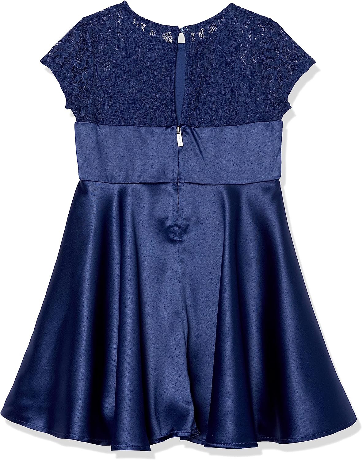 Calvin Klein Girls' Sleeveless Party Dress, Fit and Flare Silhouette, Round Neckline & Back Zip Closure-Back to results-ridibi