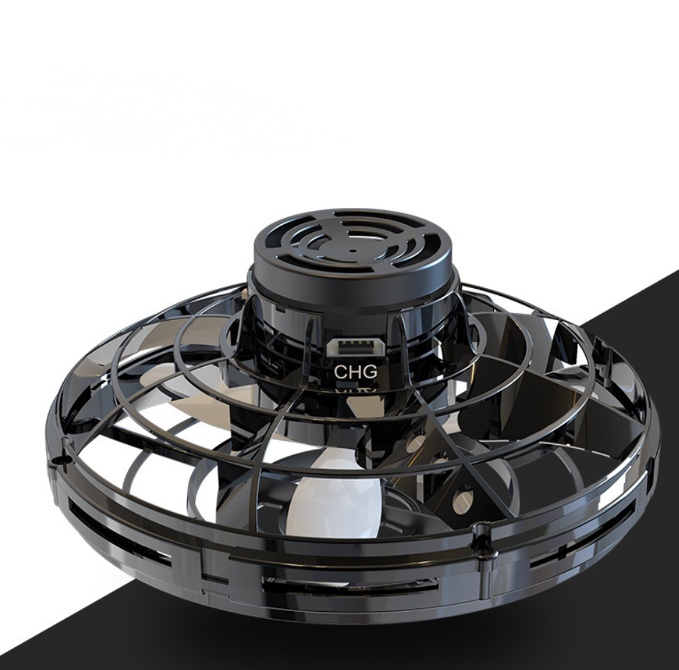 Flynova Mini Drone LED UFO Type Flying Helicopter Spinner Fingertip Upgrade Flight Gyro Drone Toy Kids Gift-Toy-ridibi