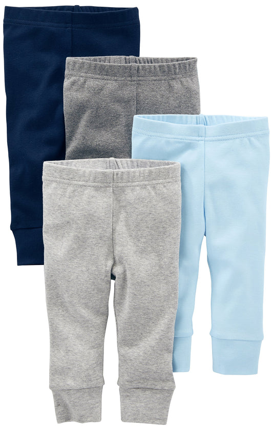 Carter's Baby Boys' Cotton Pants, Pack of 4-Pants set-ridibi
