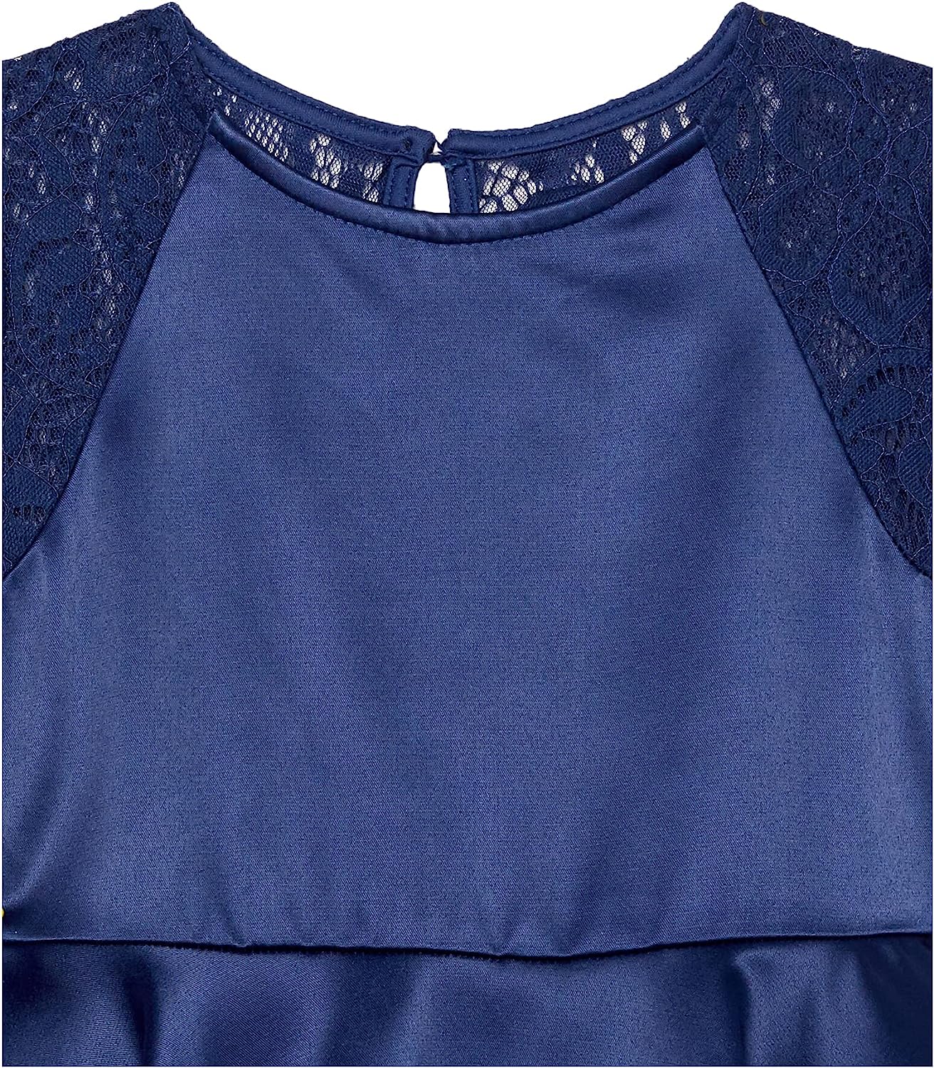 Calvin Klein Girls' Sleeveless Party Dress, Fit and Flare Silhouette, Round Neckline & Back Zip Closure-Back to results-ridibi