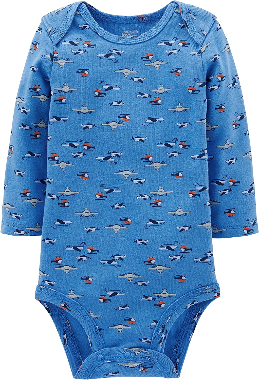 Carter's Baby Boys' Long-Sleeve Bodysuit, Pack of 5-Bodysuits-ridibi