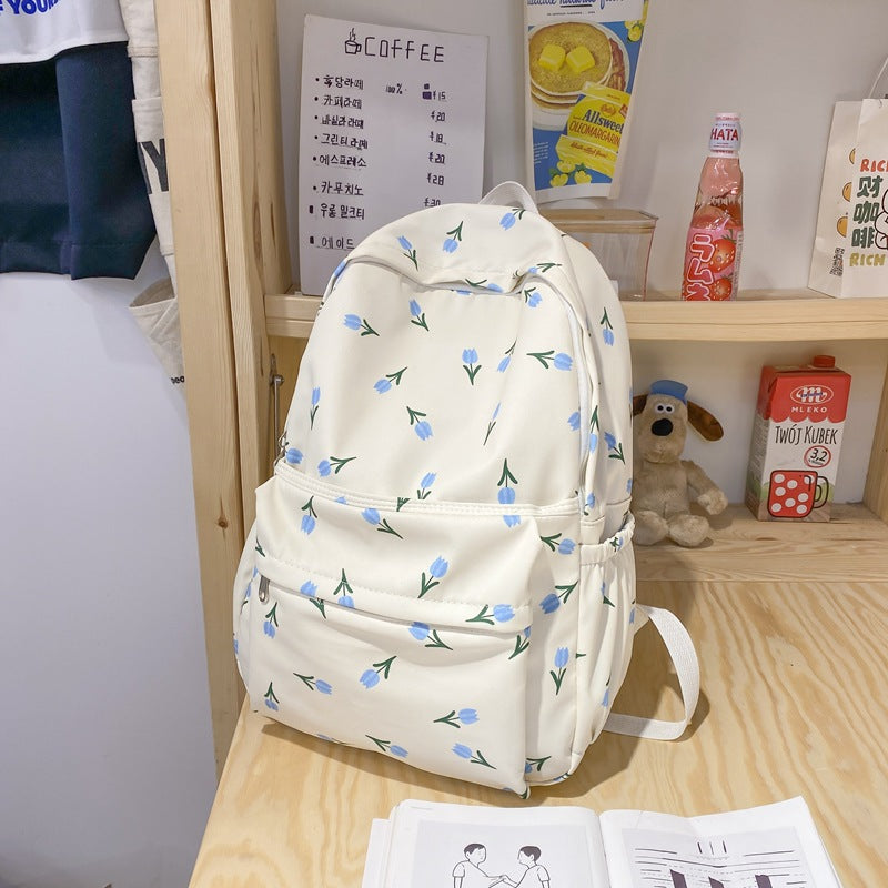 Floral Backpack for Girls-Girls Backpack-ridibi