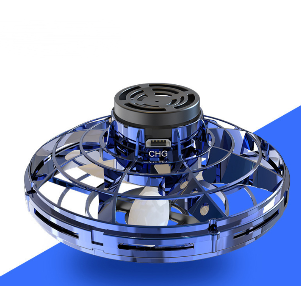 Flynova Mini Drone LED UFO Type Flying Helicopter Spinner Fingertip Upgrade Flight Gyro Drone Toy Kids Gift-Toy-ridibi