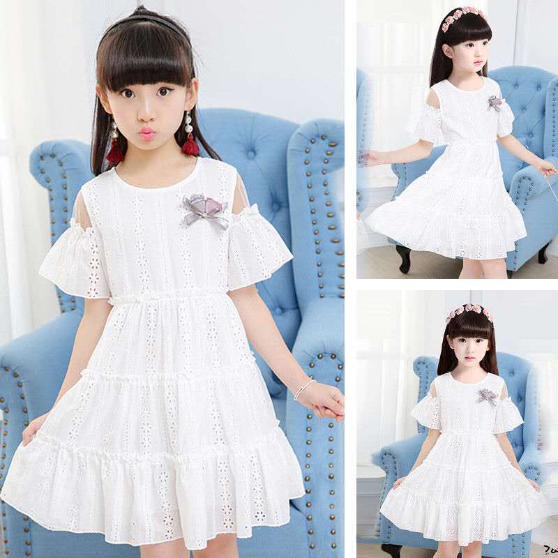 Cute Western Style Girls Summer Princess Dress Pure Cotton-Dress-ridibi