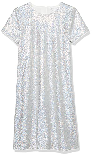 Calvin Klein Girls' Sleeveless Party Dress, Fit and Flare Silhouette, Round Neckline & Back Zip Closure-Back to results-ridibi