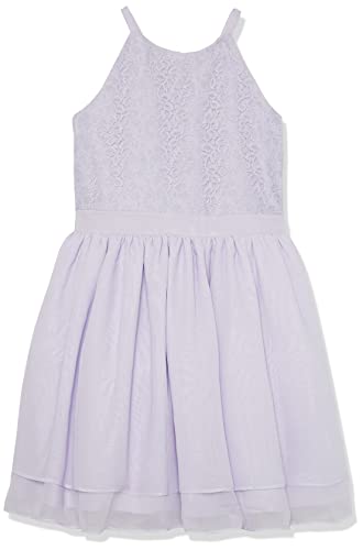 Calvin Klein Girls' Sleeveless Party Dress, Fit and Flare Silhouette, Round Neckline & Back Zip Closure-Back to results-ridibi