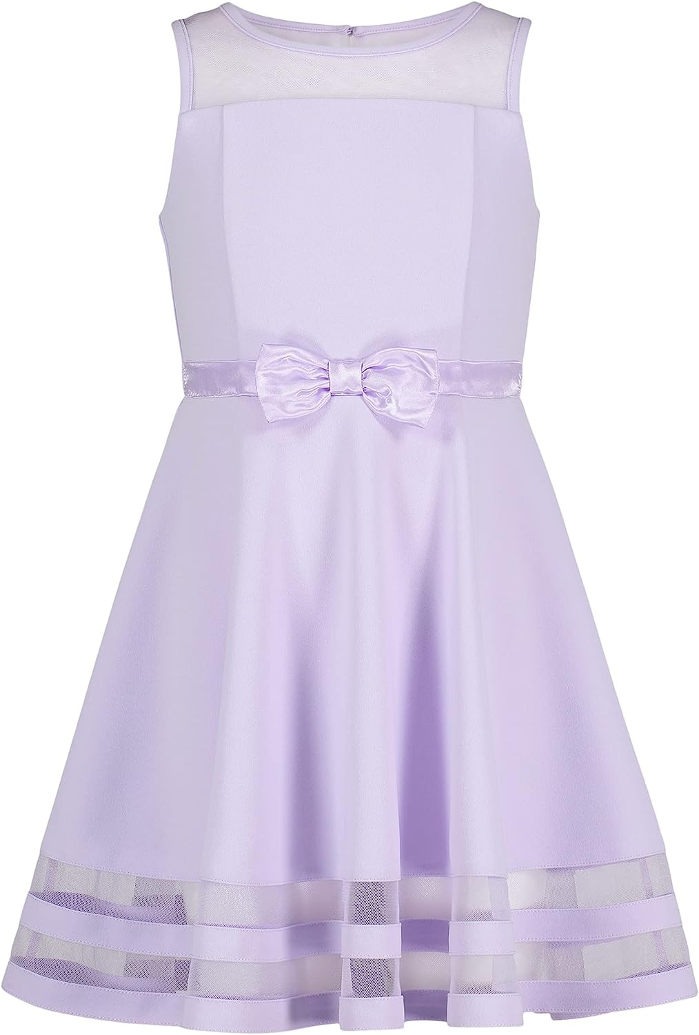 Calvin Klein Girls' Sleeveless Party Dress, Fit and Flare Silhouette, Round Neckline & Back Zip Closure-Back to results-ridibi