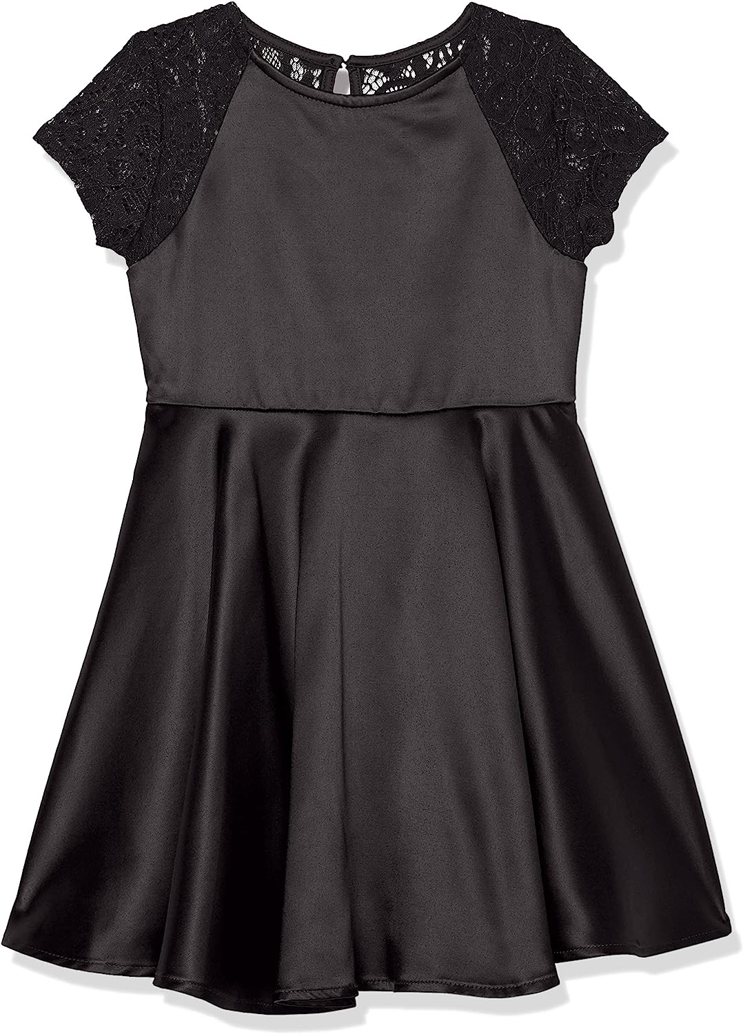 Calvin Klein Girls' Sleeveless Party Dress, Fit and Flare Silhouette, Round Neckline & Back Zip Closure-Back to results-ridibi