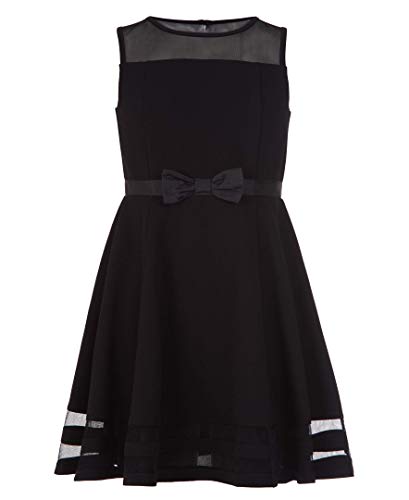 Calvin Klein Girls' Sleeveless Party Dress, Fit and Flare Silhouette, Round Neckline & Back Zip Closure-Back to results-ridibi