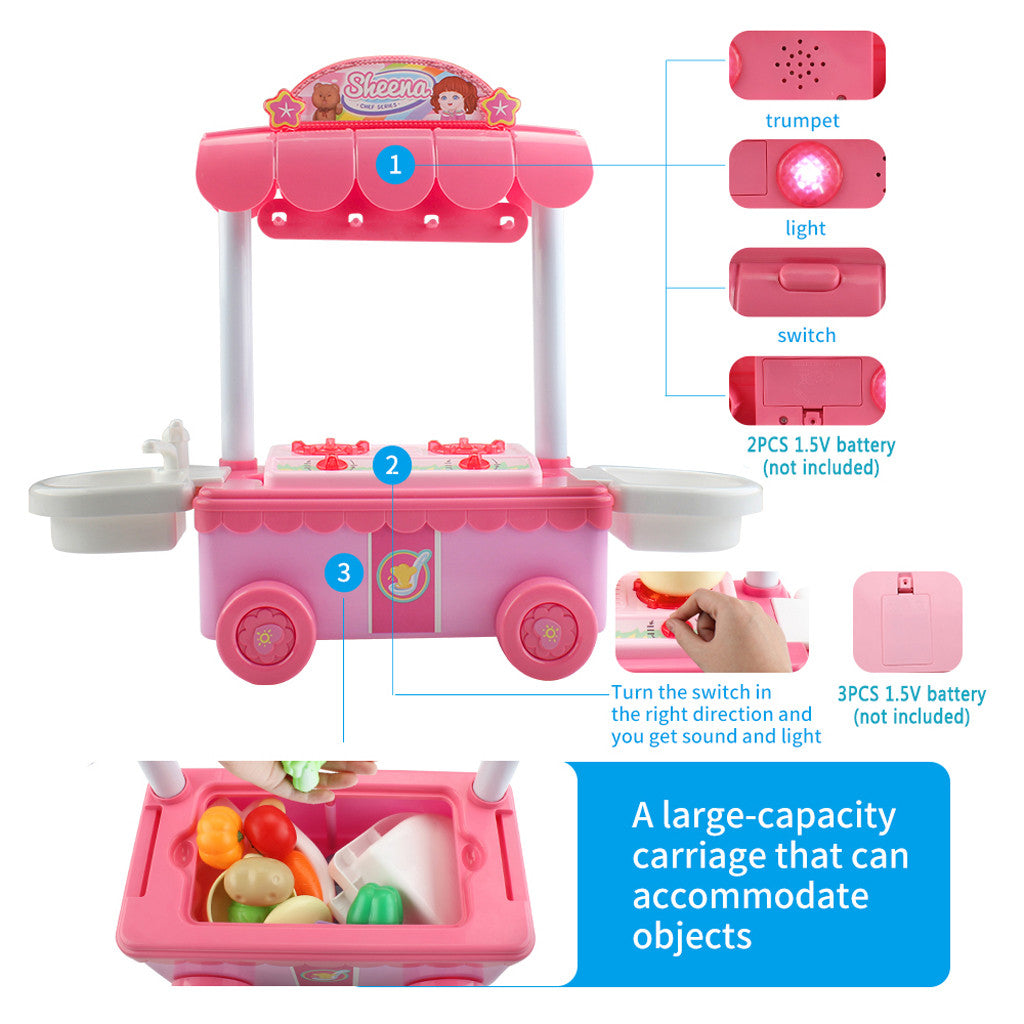 Kitchenware Kit Kids Toys Children Play House Educational Toys Chef Role Play-Toys-ridibi