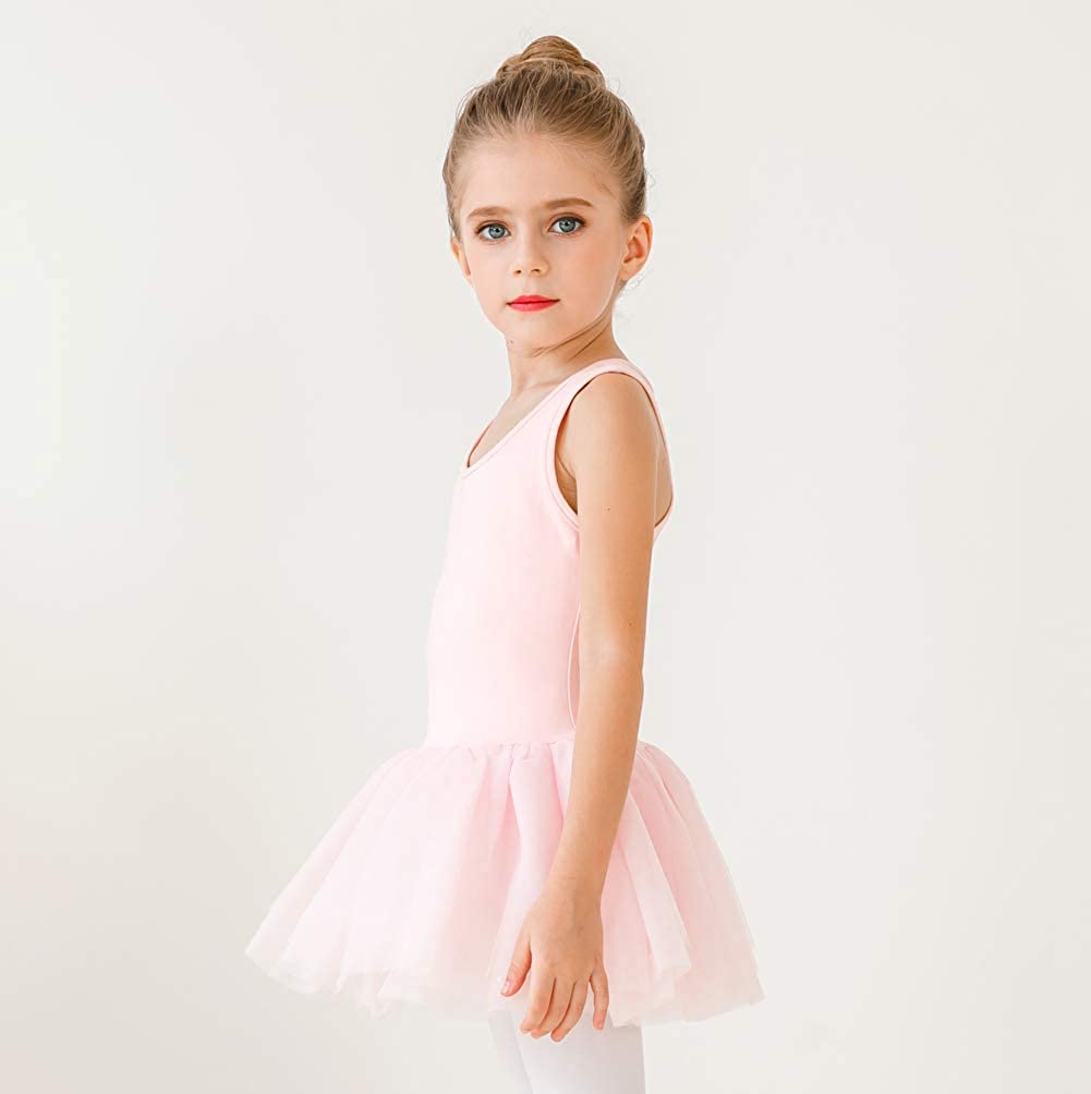 Girls Ballet Leotards Dance Skirt Dress Outfit (Toddler/Little Kid/Big Kid)-Ballet Dress-ridibi