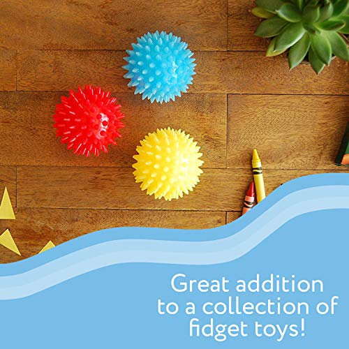 Impresa Products [5 Pack] Spiky Sensory Balls - Squeezy and Bouncy Fidget Toys - Sensory Toys – No BPA Phthalates Latex – School and Special Education Supply-Multi-Item Fidget Toy Packs-ridibi