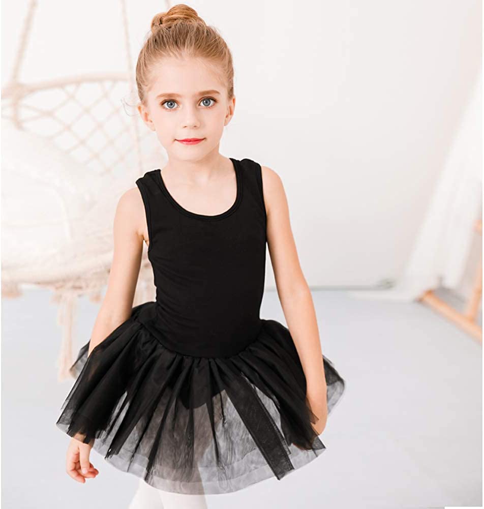 Girls Ballet Leotards Dance Skirt Dress Outfit (Toddler/Little Kid/Big Kid)-Ballet Dress-ridibi