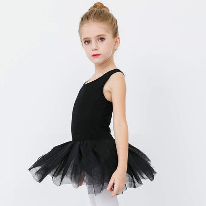 Girls Ballet Leotards Dance Skirt Dress Outfit (Toddler/Little Kid/Big Kid)-Ballet Dress-ridibi