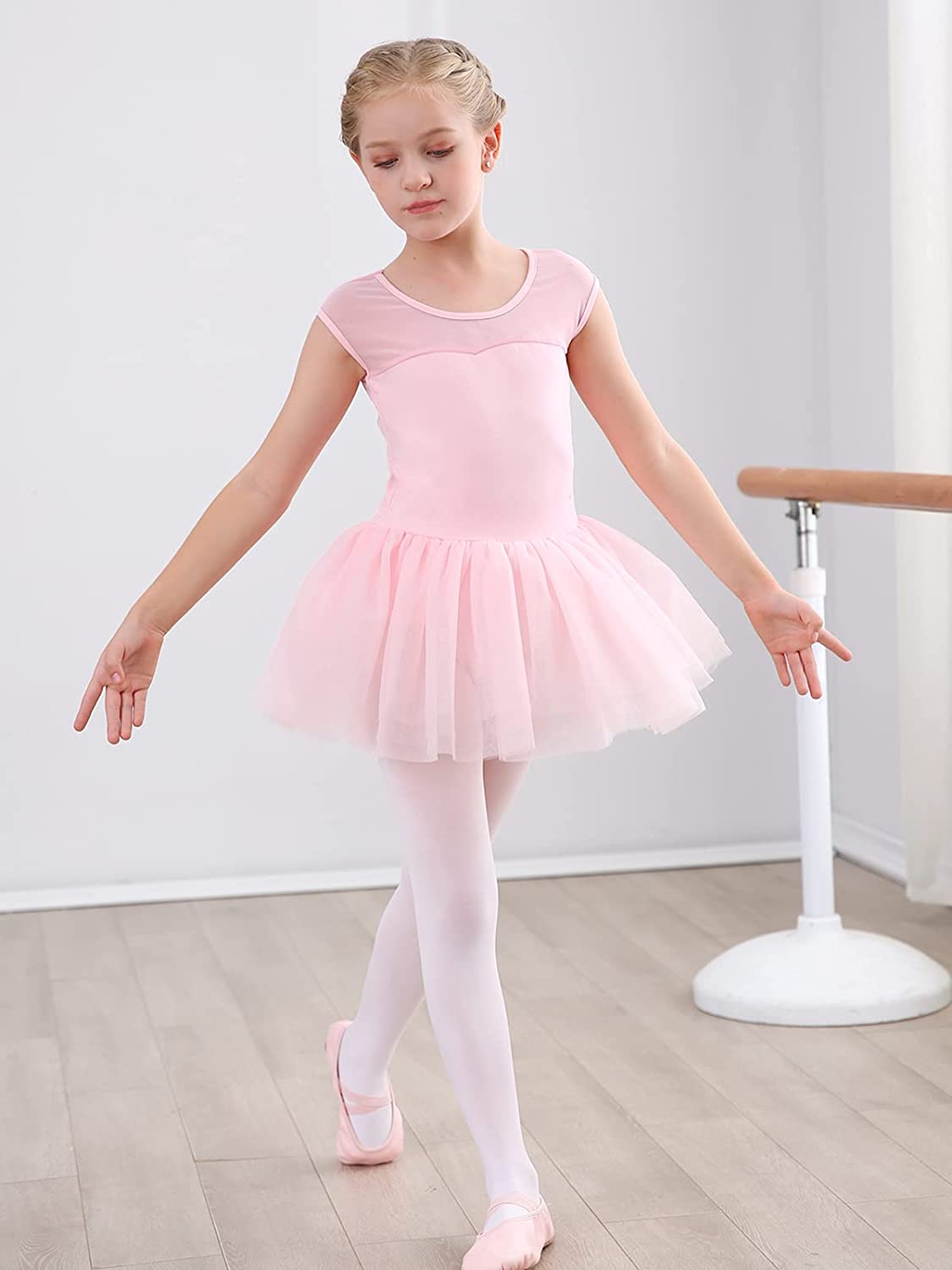 Girls Ballet Leotards Dance Skirt Dress Outfit (Toddler/Little Kid/Big Kid)-Ballet Dress-ridibi