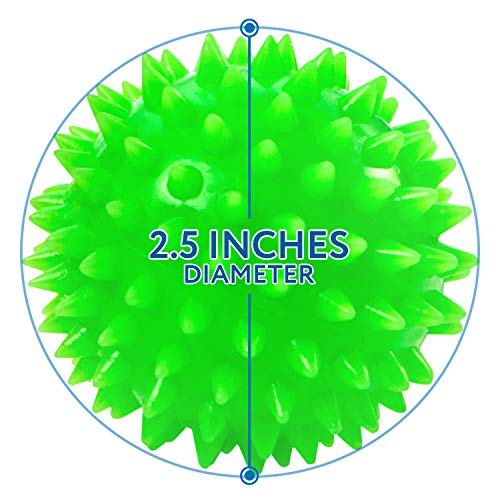 Impresa Products [5 Pack] Spiky Sensory Balls - Squeezy and Bouncy Fidget Toys - Sensory Toys – No BPA Phthalates Latex – School and Special Education Supply-Multi-Item Fidget Toy Packs-ridibi