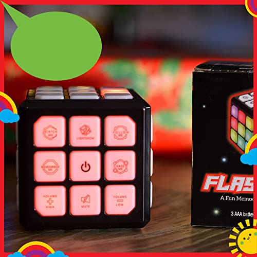 Winning Fingers Flashing Cube Electronic Memory & Brain Game | 4-in-1 Handheld Game for Kids | STEM Toy for Kids Boys and Girls | Fun Gift Toy for Kids Ages 6-12 Years Old-Handheld Games-ridibi