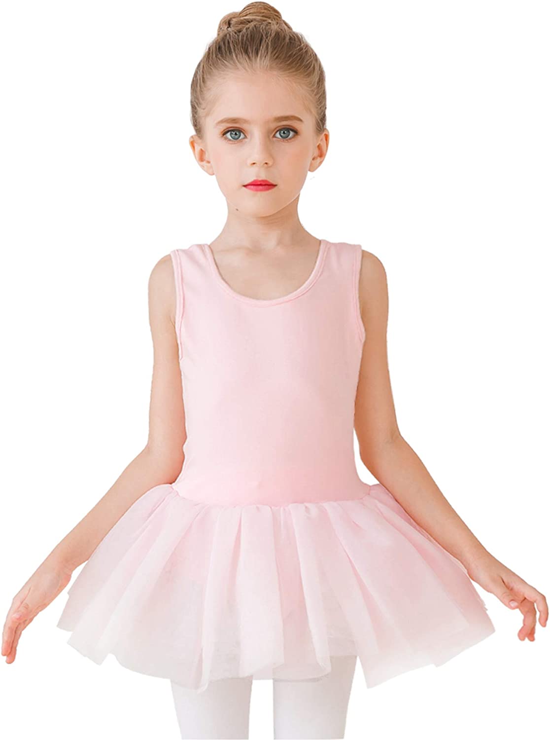 Girls Ballet Leotards Dance Skirt Dress Outfit (Toddler/Little Kid/Big Kid)-Ballet Dress-ridibi