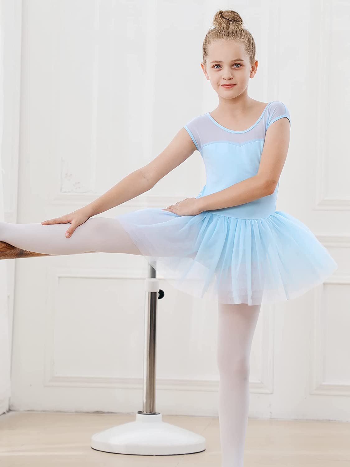 Girls Ballet Leotards Dance Skirt Dress Outfit (Toddler/Little Kid/Big Kid)-Ballet Dress-ridibi