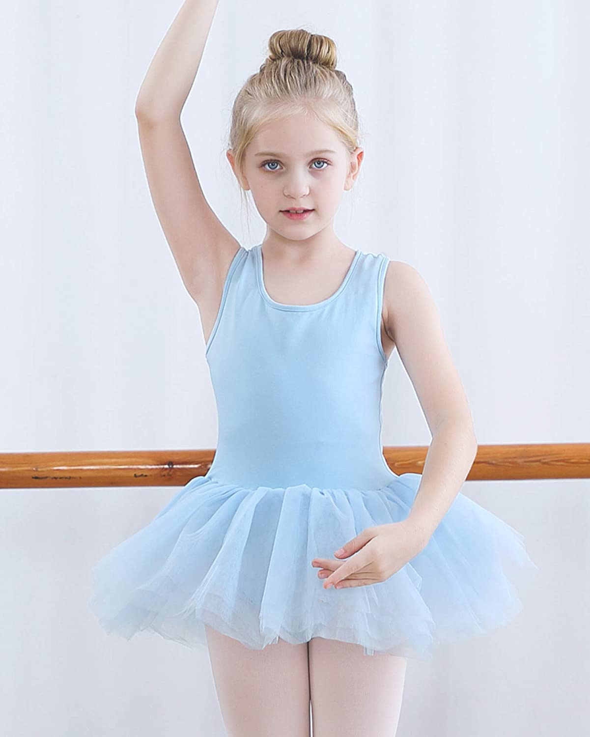 Girls Ballet Leotards Dance Skirt Dress Outfit (Toddler/Little Kid/Big Kid)-Ballet Dress-ridibi