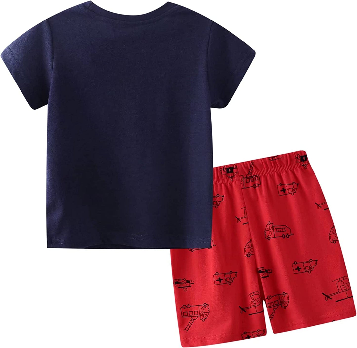 Toddler Boy Clothes Kids Summer Outfits Shirt Short Sets 2-7T-Short Sets-ridibi