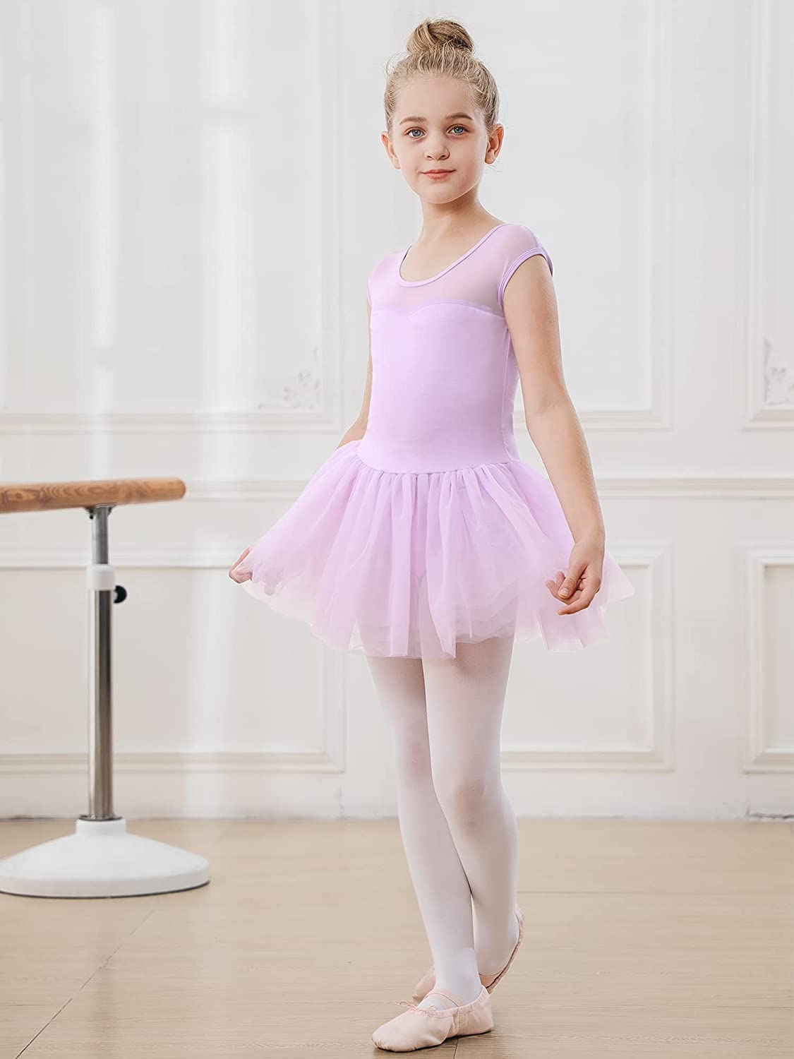 Girls Ballet Leotards Dance Skirt Dress Outfit (Toddler/Little Kid/Big Kid)-Ballet Dress-ridibi